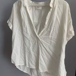 Linen button up top